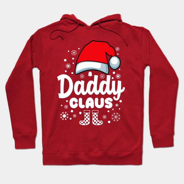 Daddy Claus Santa Hat Christmas Family Hoodie by JaussZ